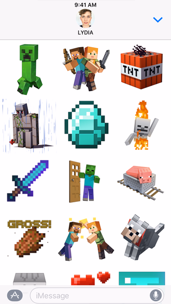 Minecraft Sticker Pack Screenshot 2 - AppWisp.com Minecraft Sticker Pack Screenshot 2 - AppWisp.com