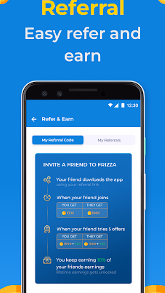 Money earning app Frizza Screenshot 4 - AppWisp.com Money earning app Frizza Screenshot 4 - AppWisp.com