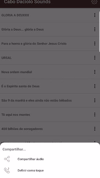 Cabo Daciolo Sounds Screenshot 2 - AppWisp.com Cabo Daciolo Sounds Screenshot 2 - AppWisp.com