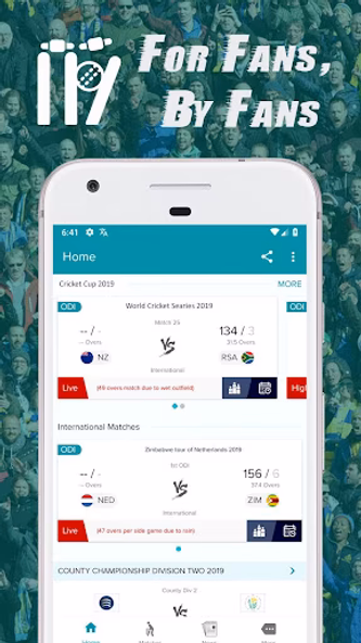 Live Cricket Score Screenshot 1 - AppWisp.com Live Cricket Score Screenshot 1 - AppWisp.com