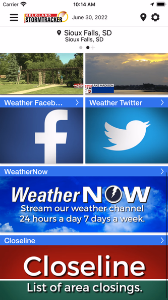 KELO Weather – South Dakota Screenshot 2 - AppWisp.com KELO Weather – South Dakota Screenshot 2 - AppWisp.com