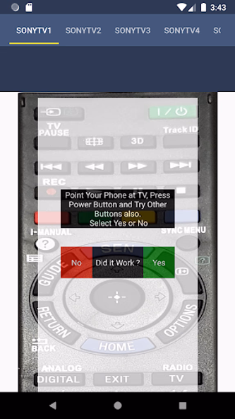 Sony TV Remote Screenshot 4 - AppWisp.com