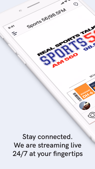 Sports 56/98.5FM Screenshot 1 - AppWisp.com Sports 56/98.5FM Screenshot 1 - AppWisp.com