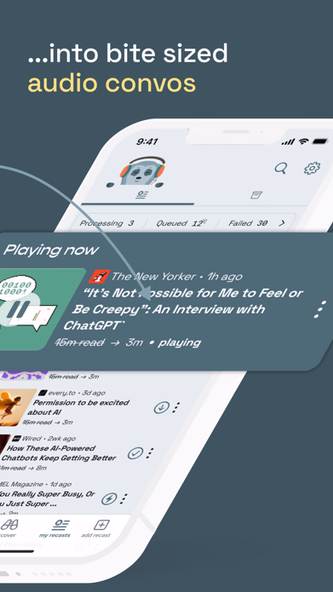 Recast: Summarize to Podcast Screenshot 2 - AppWisp.com Recast: Summarize to Podcast Screenshot 2 - AppWisp.com