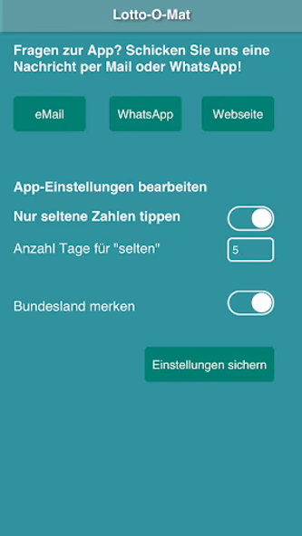 Lotto-O-Mat Screenshot 2 - AppWisp.com Lotto-O-Mat Screenshot 2 - AppWisp.com