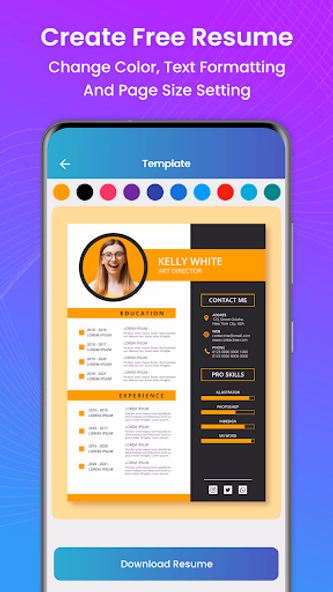 Resume Builder & CV Maker-PDF Screenshot 4 - AppWisp.com Resume Builder & CV Maker-PDF Screenshot 4 - AppWisp.com
