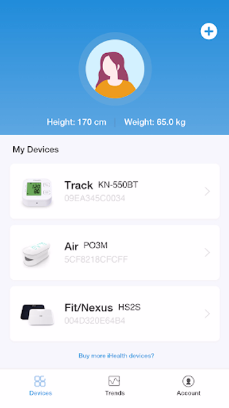 iHealth MyVitals Screenshot 1 - AppWisp.com iHealth MyVitals Screenshot 1 - AppWisp.com