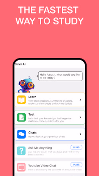 Ginni AI Tutor Screenshot 1 - AppWisp.com