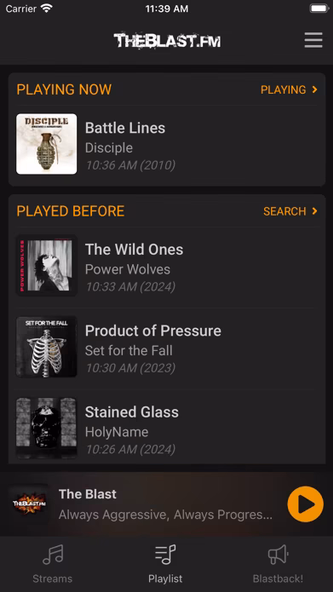 TheBlast.FM - Christian Rock Screenshot 3 - AppWisp.com TheBlast.FM - Christian Rock Screenshot 3 - AppWisp.com