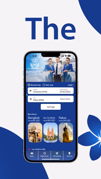 Lao Airlines Screenshot 1 - AppWisp.com Lao Airlines Screenshot 1 - AppWisp.com