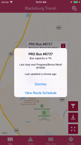 Blacksburg Transit Screenshot 3 - AppWisp.com Blacksburg Transit Screenshot 3 - AppWisp.com