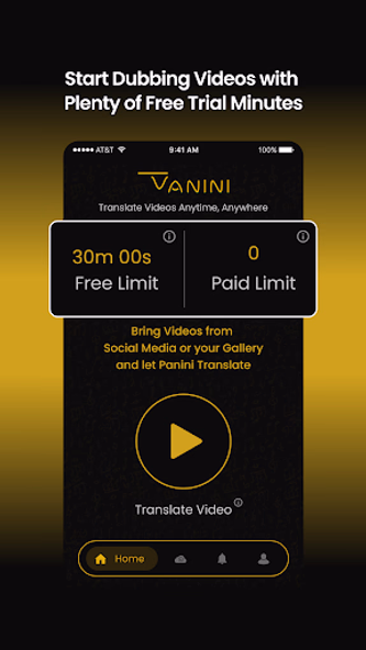 Panini Translate: AI Video Dub Screenshot 1 - AppWisp.com Panini Translate: AI Video Dub Screenshot 1 - AppWisp.com