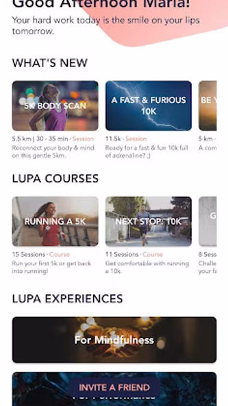 Lupa Run - Your Mindful Coach Screenshot 1 - AppWisp.com Lupa Run - Your Mindful Coach Screenshot 1 - AppWisp.com