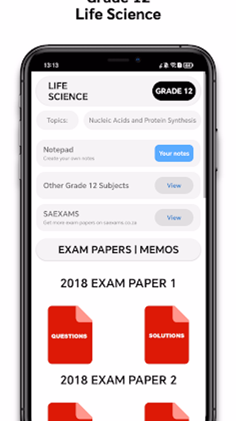 Grade 12 Life Science Screenshot 1 - AppWisp.com Grade 12 Life Science Screenshot 1 - AppWisp.com
