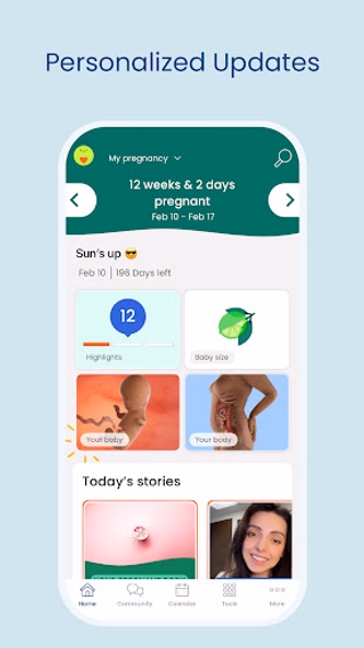 Pregnancy App & Baby Tracker Screenshot 1 - AppWisp.com Pregnancy App & Baby Tracker Screenshot 1 - AppWisp.com