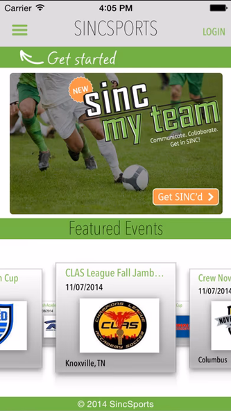 SincSports Screenshot 1 - AppWisp.com SincSports Screenshot 1 - AppWisp.com