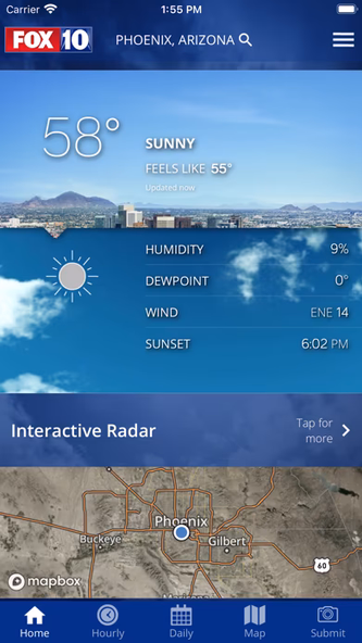 FOX 10 Phoenix: Weather Screenshot 2 - AppWisp.com FOX 10 Phoenix: Weather Screenshot 2 - AppWisp.com