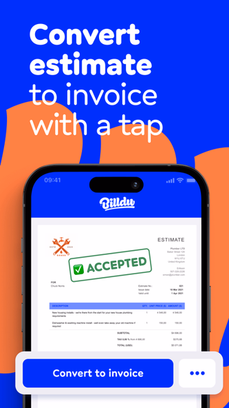 Invoice Maker, Estimate Billdu Screenshot 4 - AppWisp.com Invoice Maker, Estimate Billdu Screenshot 4 - AppWisp.com