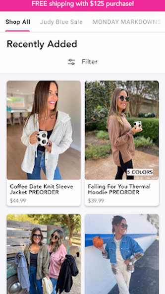 Blush Clothing Boutique Screenshot 1 - AppWisp.com Blush Clothing Boutique Screenshot 1 - AppWisp.com