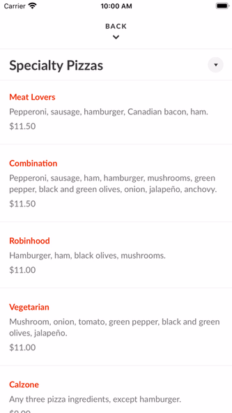 Bruno's Pizza and Pasta Screenshot 3 - AppWisp.com Bruno's Pizza and Pasta Screenshot 3 - AppWisp.com