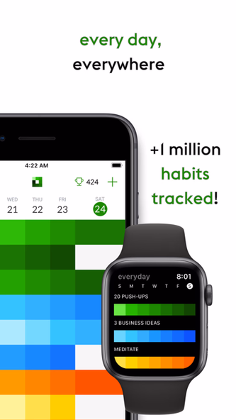 everyday - Habit Tracker Screenshot 3 - AppWisp.com everyday - Habit Tracker Screenshot 3 - AppWisp.com