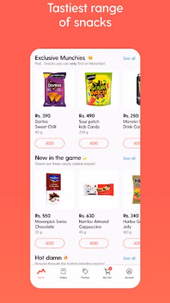 Munchies: Snack Delivery App Screenshot 4 - AppWisp.com Munchies: Snack Delivery App Screenshot 4 - AppWisp.com
