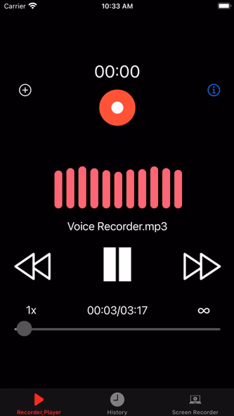 Voice Recorder, Voice Memos Screenshot 3 - AppWisp.com Voice Recorder, Voice Memos Screenshot 3 - AppWisp.com
