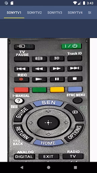 Sony TV Remote Screenshot 2 - AppWisp.com