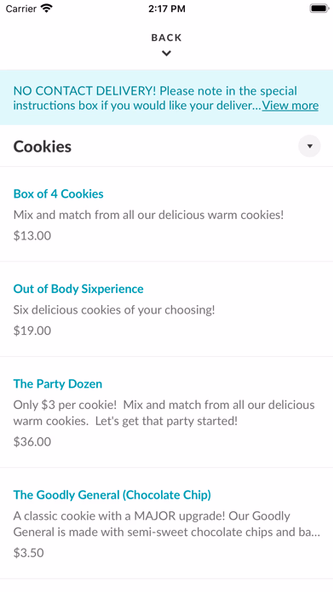 Goodly Cookies Screenshot 3 - AppWisp.com Goodly Cookies Screenshot 3 - AppWisp.com