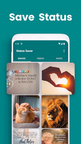 Status Saver・Status Downloader Screenshot 1 - AppWisp.com Status Saver・Status Downloader Screenshot 1 - AppWisp.com