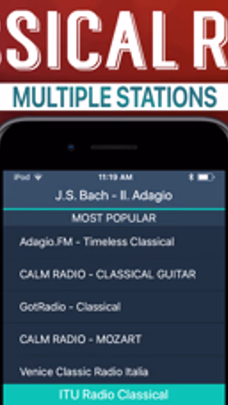 Classical Radio+ Screenshot 1 - AppWisp.com Classical Radio+ Screenshot 1 - AppWisp.com