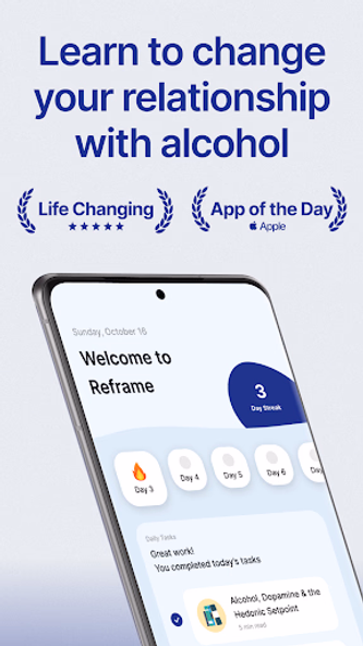 Reframe: Drink Less or Go Dry Screenshot 1 - AppWisp.com Reframe: Drink Less or Go Dry Screenshot 1 - AppWisp.com