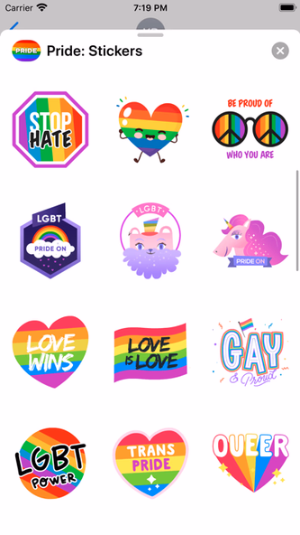 Pride: Stickers Screenshot 4 - AppWisp.com Pride: Stickers Screenshot 4 - AppWisp.com