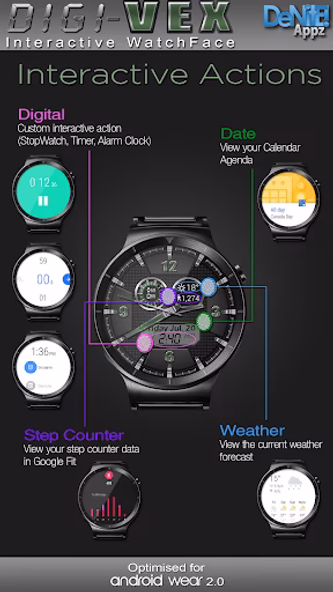 Digi-Vex HD Watch Face Screenshot 3 - AppWisp.com Digi-Vex HD Watch Face Screenshot 3 - AppWisp.com