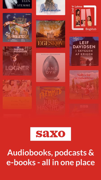 Saxo: Audiobooks & E-books Screenshot 1 - AppWisp.com Saxo: Audiobooks & E-books Screenshot 1 - AppWisp.com