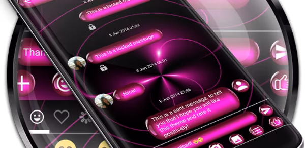 SMS Messages SpheresPink Theme Header - AppWisp.com SMS Messages SpheresPink Theme Header - AppWisp.com