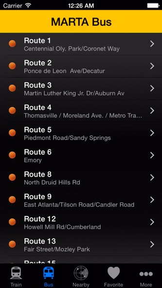 MARTA On the Go Screenshot 2 - AppWisp.com MARTA On the Go Screenshot 2 - AppWisp.com