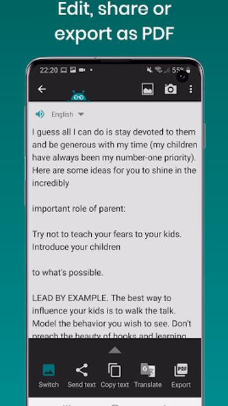 Text Fairy (OCR Text Scanner) Screenshot 2 - AppWisp.com Text Fairy (OCR Text Scanner) Screenshot 2 - AppWisp.com