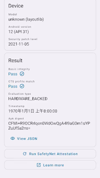 YASNAC - SafetyNet Checker Screenshot 1 - AppWisp.com YASNAC - SafetyNet Checker Screenshot 1 - AppWisp.com