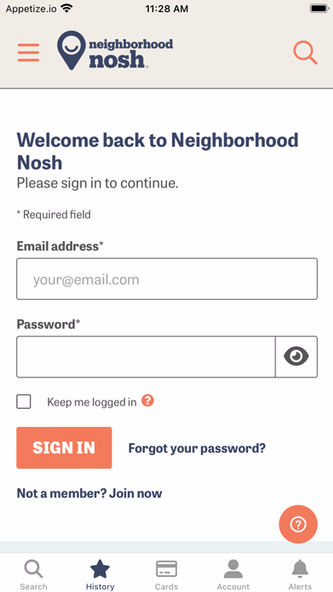 Neighborhood Nosh Screenshot 1 - AppWisp.com Neighborhood Nosh Screenshot 1 - AppWisp.com