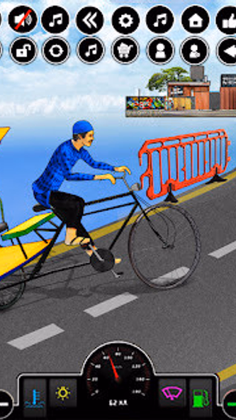 Bicycle Rickshaw Driving Games Screenshot 1 - AppWisp.com Bicycle Rickshaw Driving Games Screenshot 1 - AppWisp.com