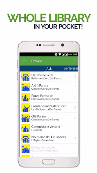 FanChants: Parma Fans Songs & Screenshot 1 - AppWisp.com FanChants: Parma Fans Songs & Screenshot 1 - AppWisp.com