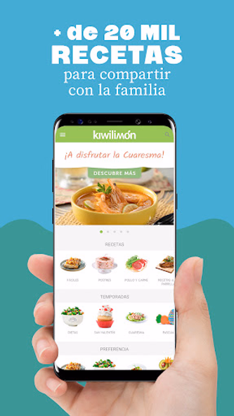 Recetas Kiwilimón Screenshot 1 - AppWisp.com Recetas Kiwilimón Screenshot 1 - AppWisp.com