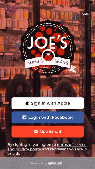 Joe's Wine & Spirits Screenshot 1 - AppWisp.com Joe's Wine & Spirits Screenshot 1 - AppWisp.com