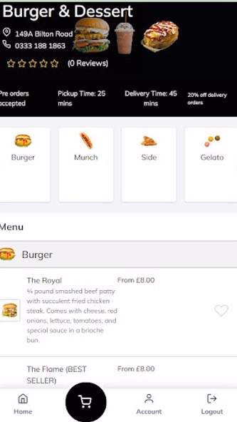 Burger & Deserts Screenshot 1 - AppWisp.com Burger & Deserts Screenshot 1 - AppWisp.com