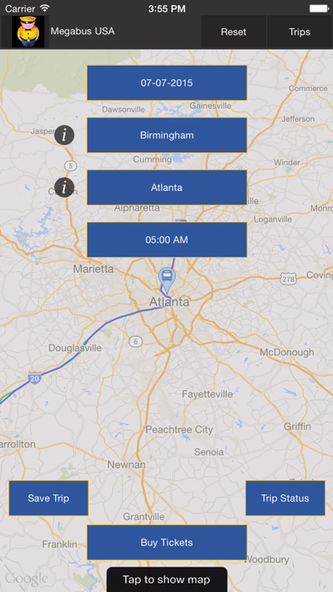 Megabus USA Screenshot 1 - AppWisp.com Megabus USA Screenshot 1 - AppWisp.com