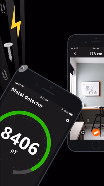 Metal Detector & Stud Finder Screenshot 2 - AppWisp.com Metal Detector & Stud Finder Screenshot 2 - AppWisp.com