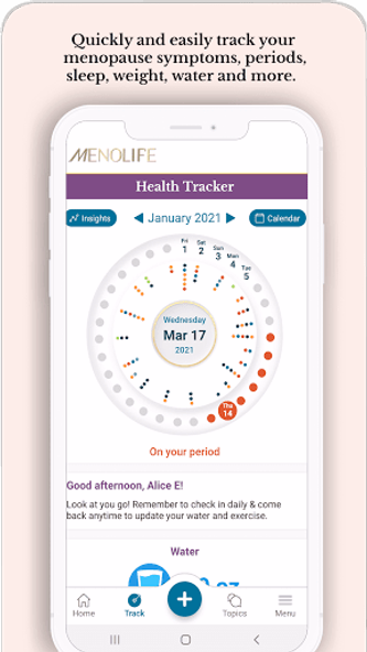 MenoLife - Menopause Tracker Screenshot 2 - AppWisp.com MenoLife - Menopause Tracker Screenshot 2 - AppWisp.com