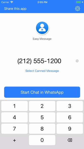 Easy Message for WhatsApp Screenshot 1 - AppWisp.com Easy Message for WhatsApp Screenshot 1 - AppWisp.com