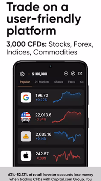 Trading app by Capital.com Screenshot 1 - AppWisp.com Trading app by Capital.com Screenshot 1 - AppWisp.com
